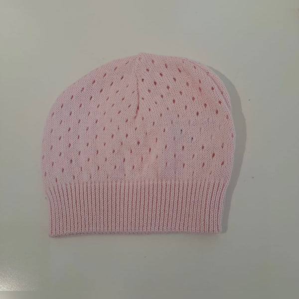 Mütze mit Löchli - rosa