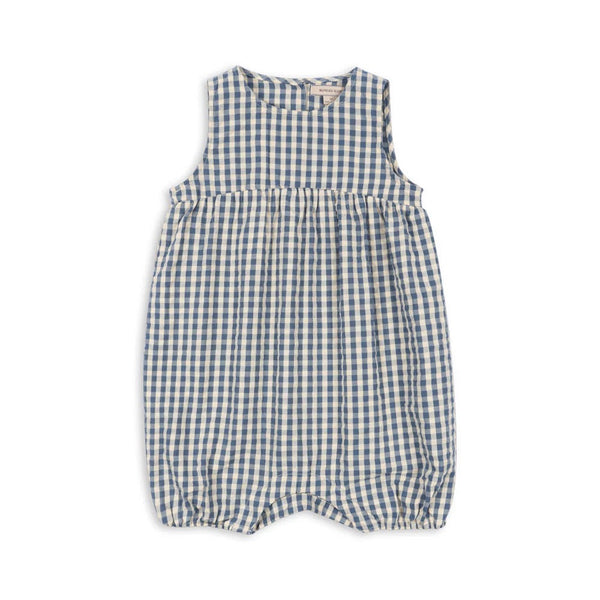 Kim Romper - captains blue check
