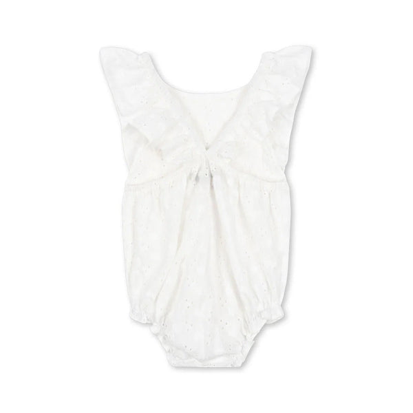Lacey Romper - optic white