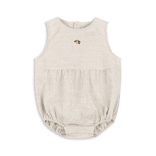 Elliot Romper - quarry stripe
