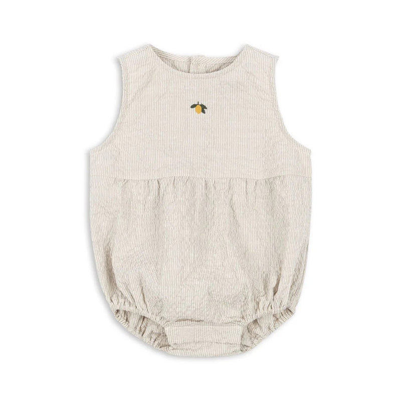Elliot Romper - quarry stripe