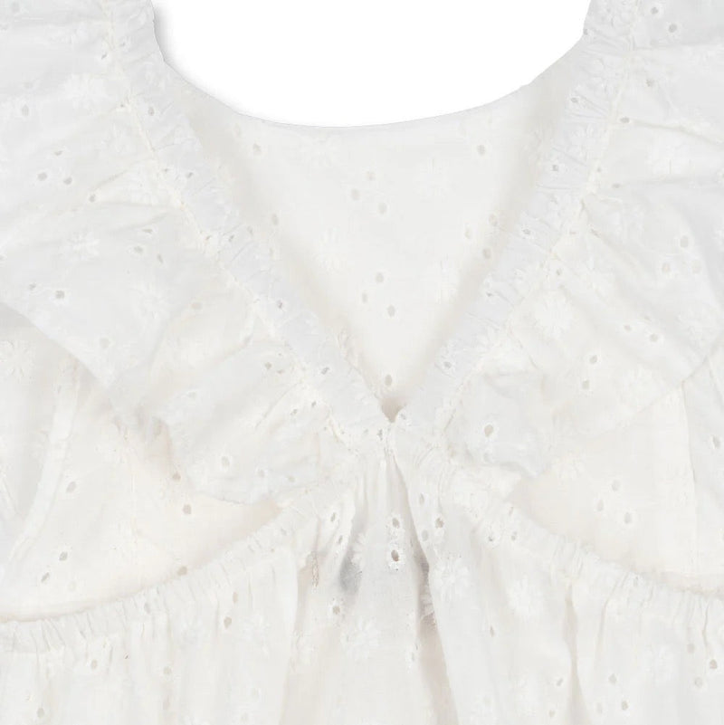 Lacey Romper - optic white