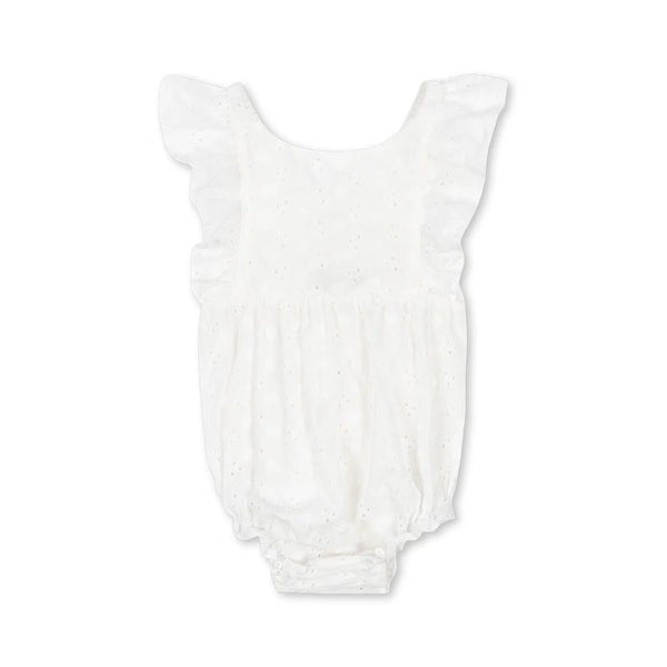 Lacey Romper - optic white