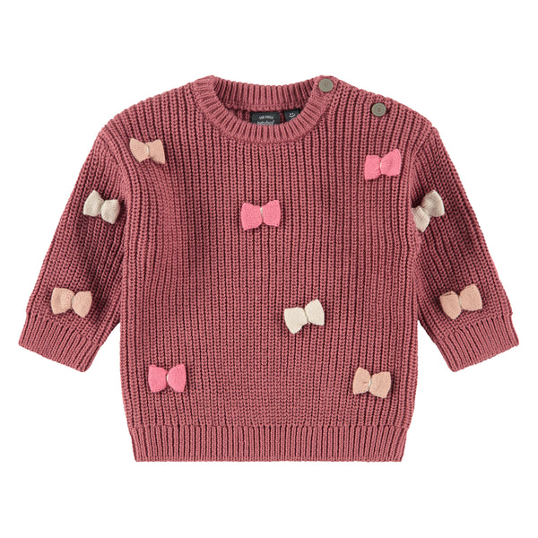 Baby Girls Pullover- red clay