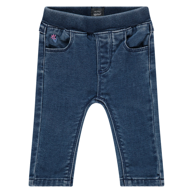 Baby Girls Jogg Jeans - blue denim