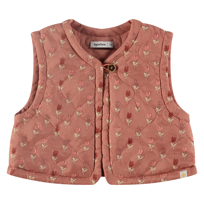 Baby Girls reversible weste - blossom