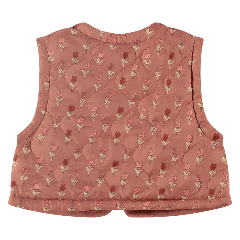 Baby Girls reversible weste - blossom