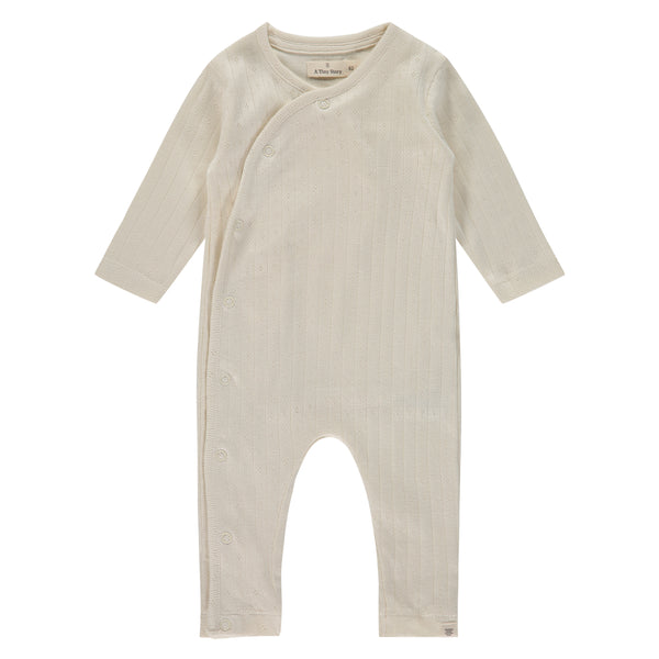 Newborn Organic Strampler - creme