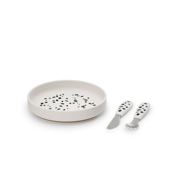 Silicone Plate Set- Dalmatian dots
