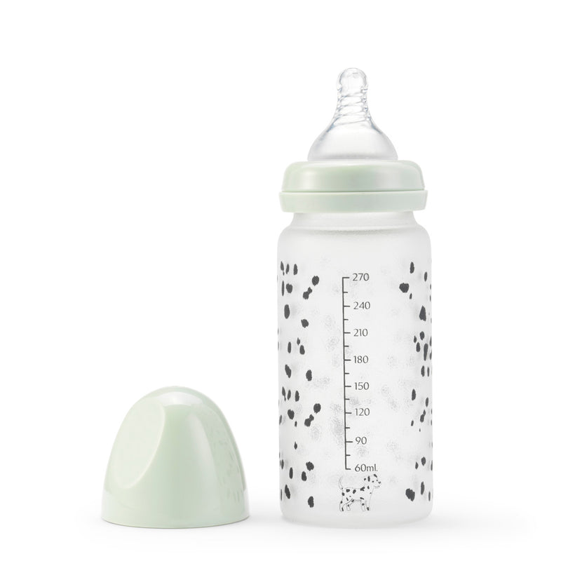 Babyflasche aus glas - Dalmatian dots