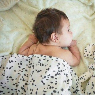 Bambus Musselin Decke - dalmatian dots