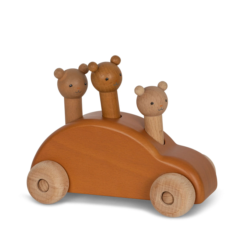 Holz Pop-up Auto - brown
