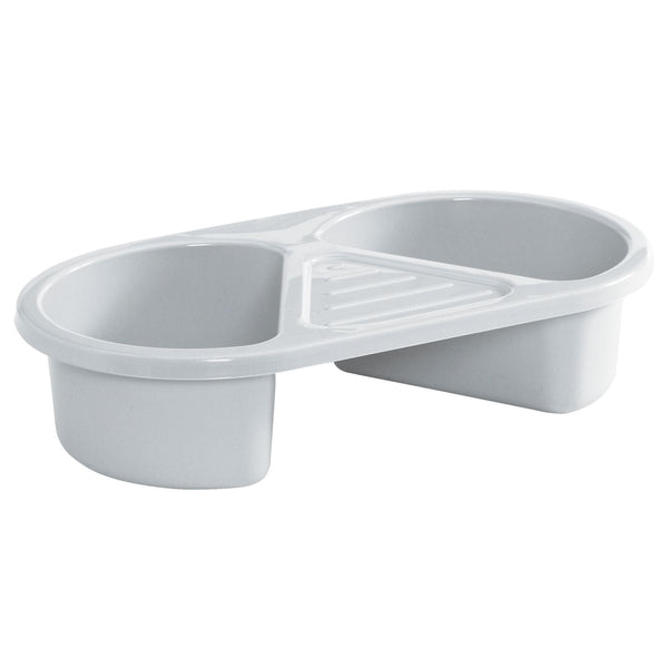 Waschbecken 2-teilig - light grey