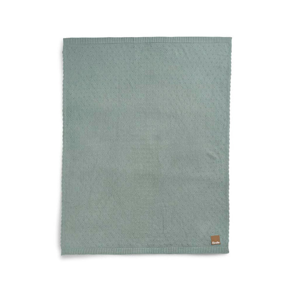 Babydecke Pointelle - pebble green