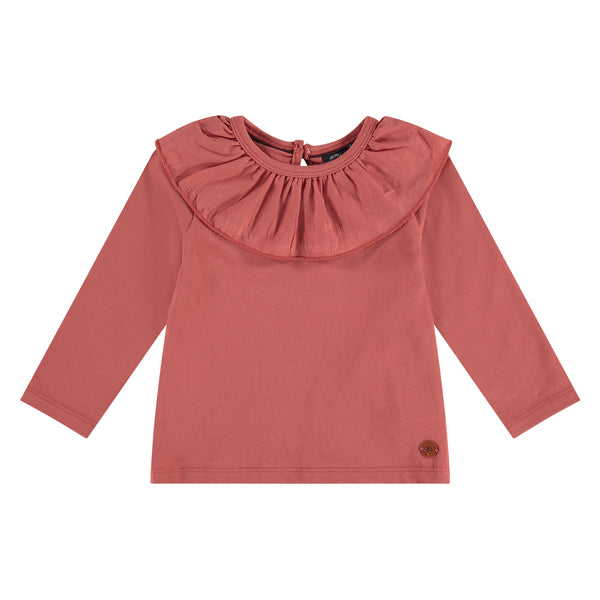 Girls Langarmshirt - brick