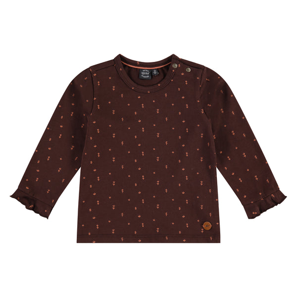 Girls Langarmshirt - brown