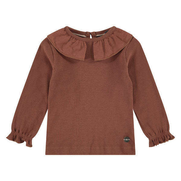 Girls Langarmshirt - rust