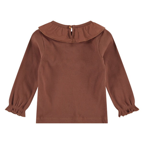 Girls Langarmshirt - rust