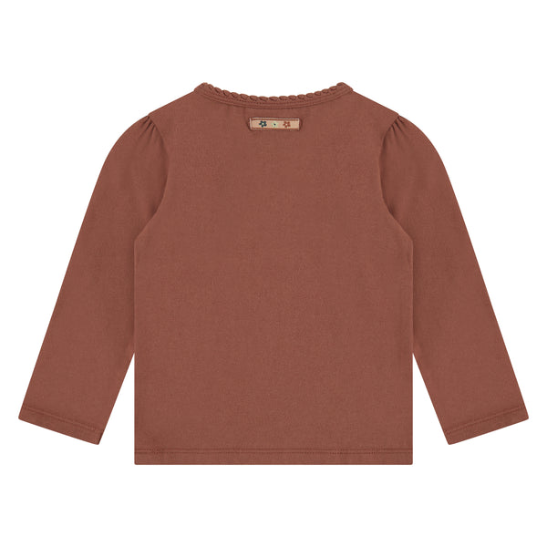 Girls Langarmshirt - rust