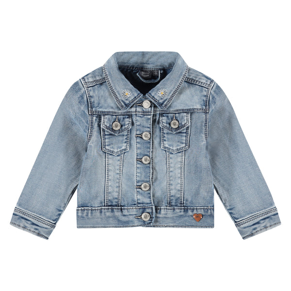 Girls Jeans Jacke - blue denim