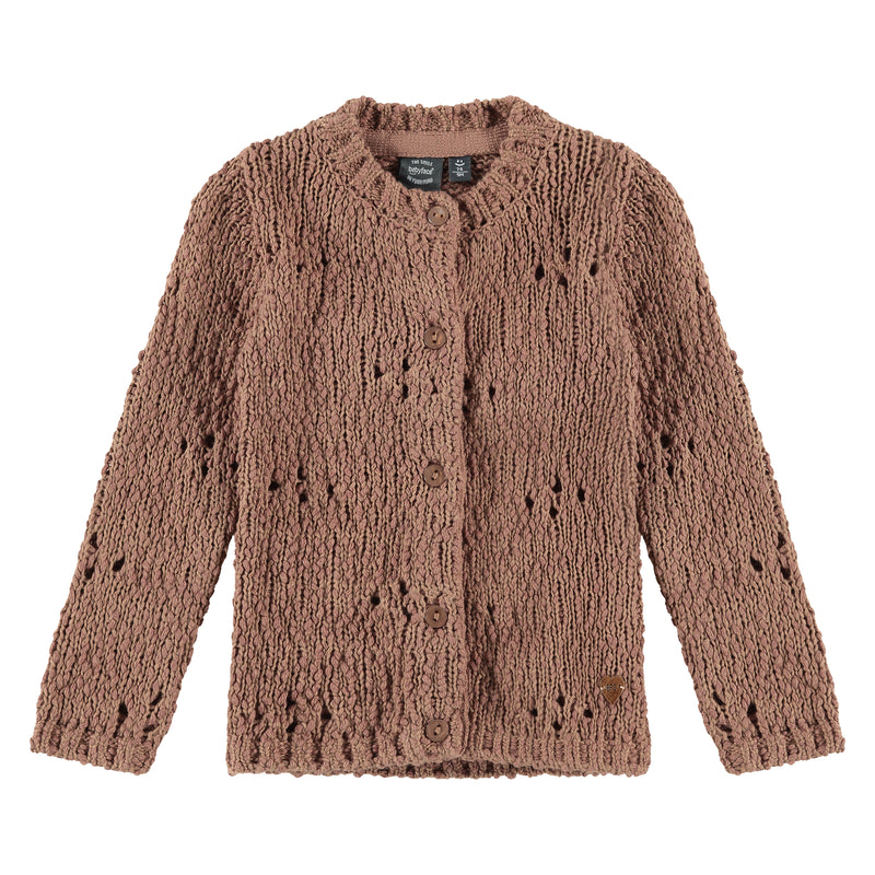 Girls Cardigan - wood