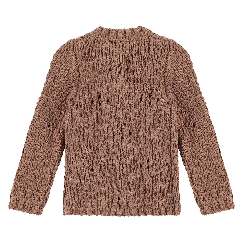 Girls Cardigan - wood