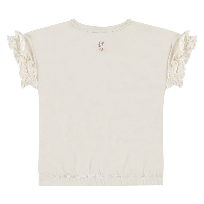 Girls Kurzarmshirt - ivory