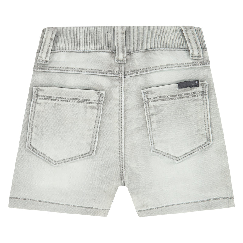 Baby Boys Jogg Jeans Shorts - light grey denim