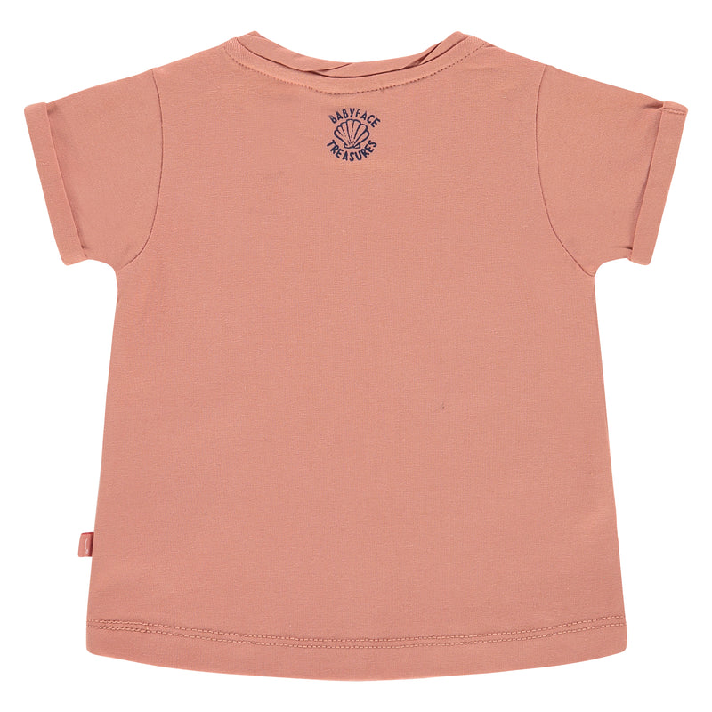 Baby Girls T-Shirt - rosewood