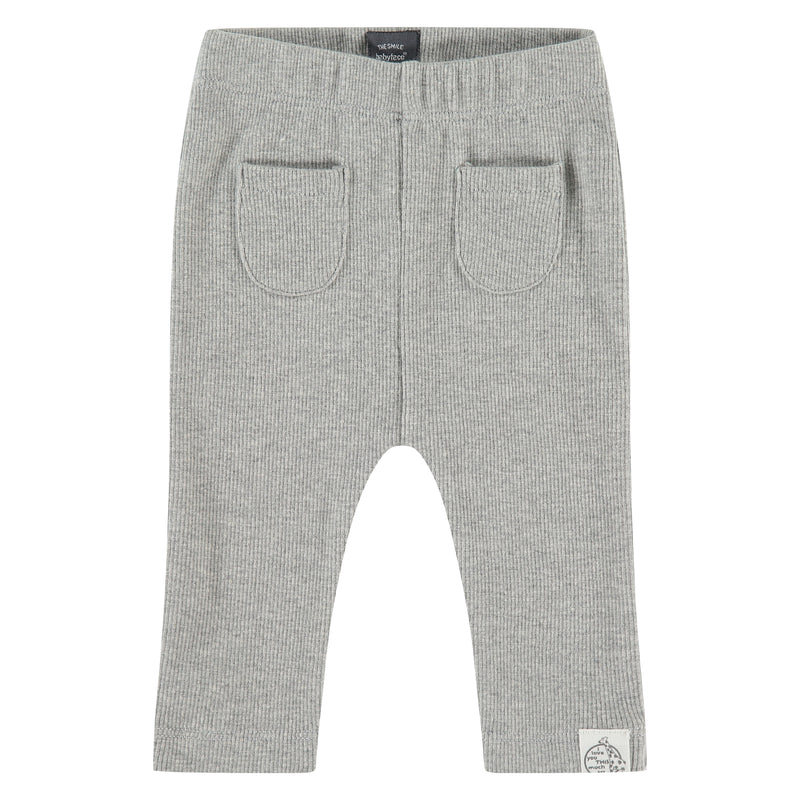 Newborn Organic Sweatpants - light grey