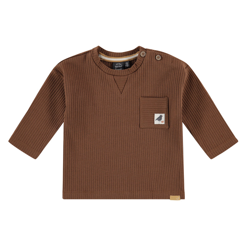 Baby Boys Langarmshirt - chocolate