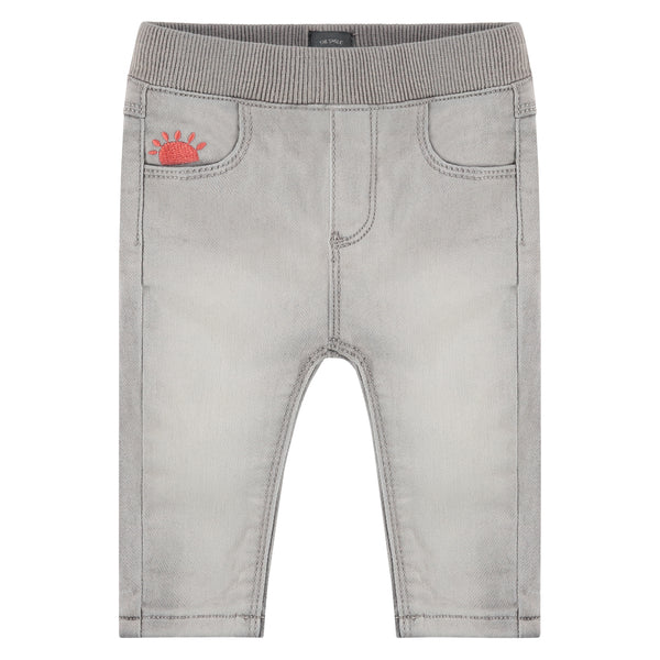 Baby Girls Jogg Jeans - light grey denim