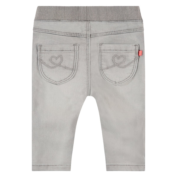 Baby Girls Jogg Jeans - light grey denim