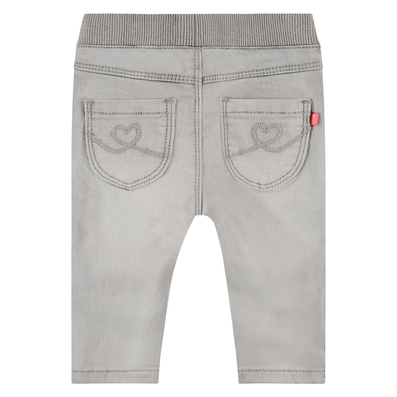 Baby Girls Jogg Jeans - light grey denim