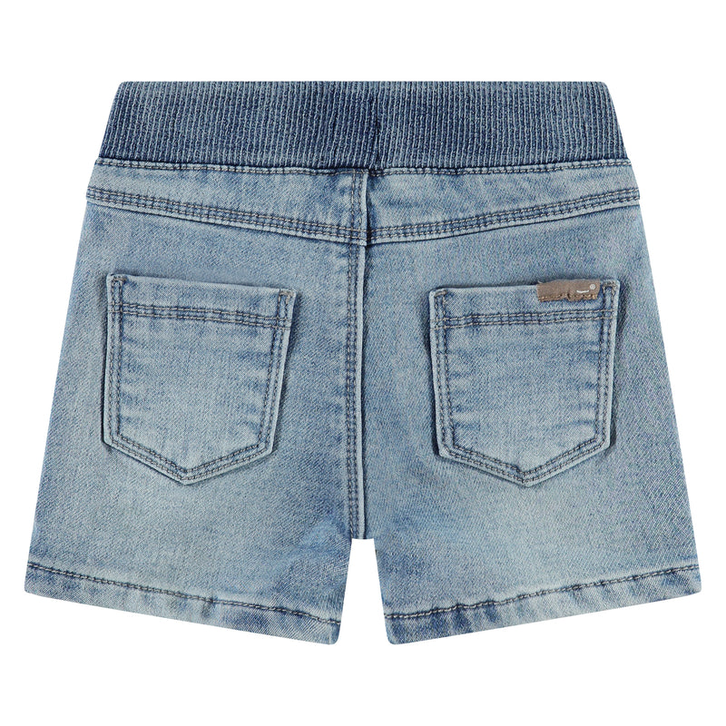 Baby Boys Jogg Jeans Shorts - pale blue denim