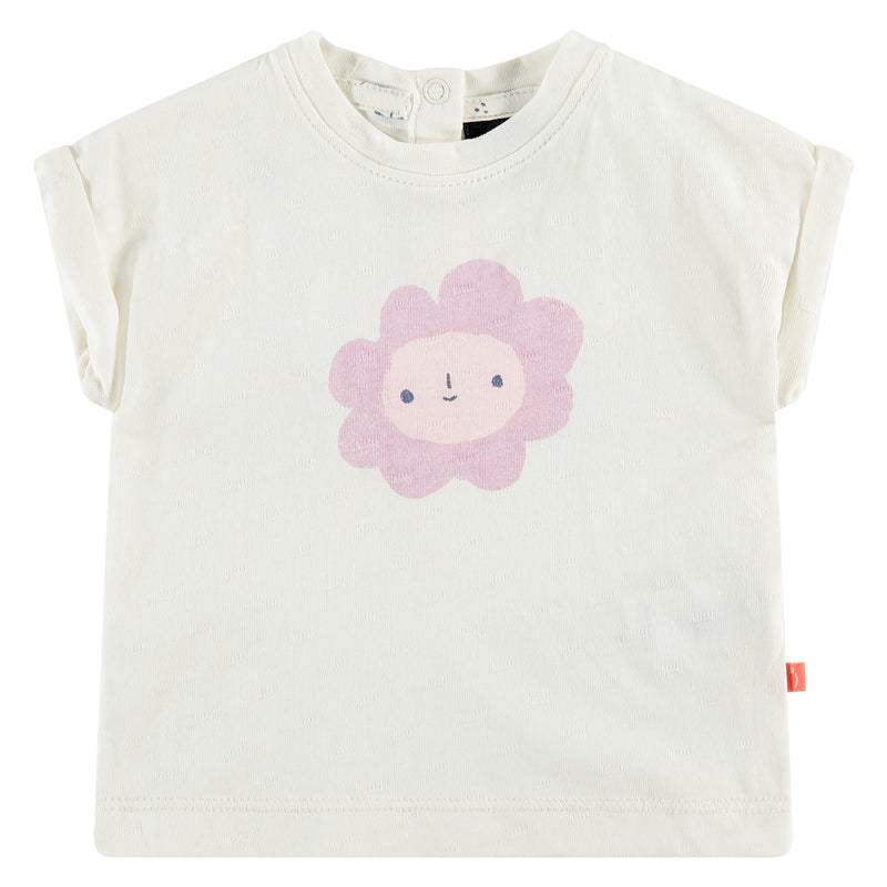 Baby Girls Kurzarmshirt - ivory