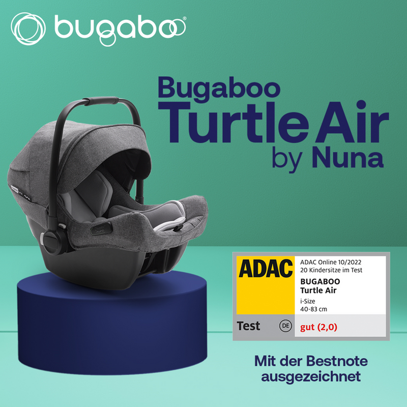 Turtle Air by Nuna Grey melange Storchenstube fur Mutter Kind