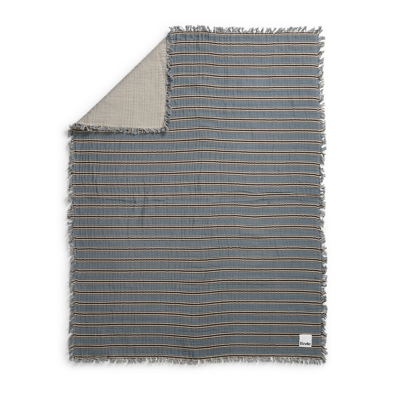 Soft Cotton Blanket - sandy stripe
