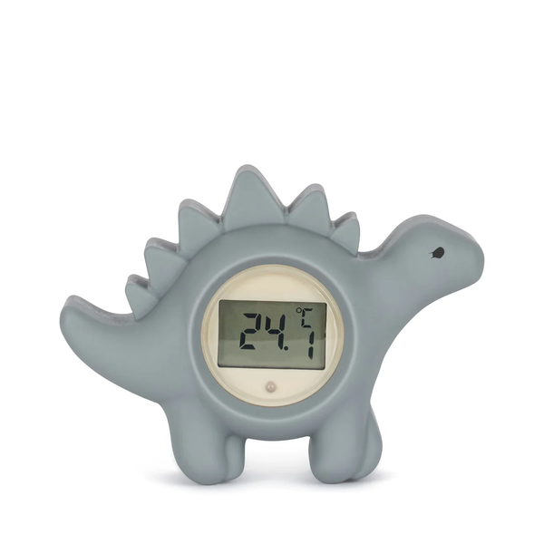Dino Thermometer aus Silikon - blue