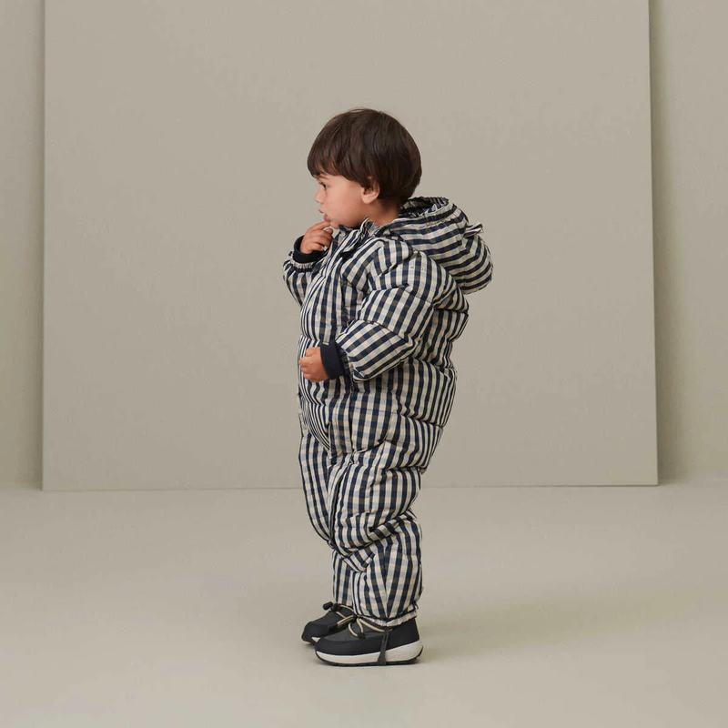 Sylvie Baby-Schneeanzug - check midnight navy