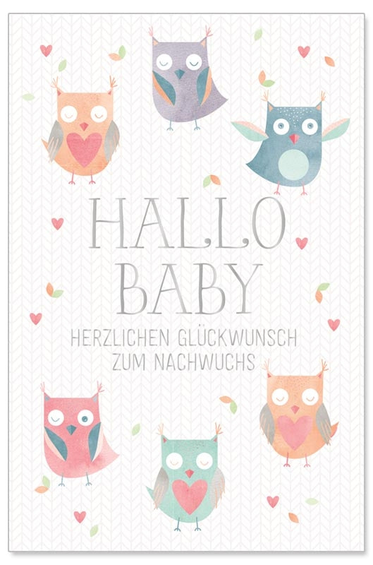 Karte Baby: Hallo Baby